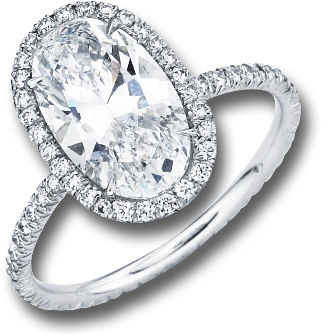 Oval Diamond Ring Designs - Black Oval Diamond Rings For Womens (800x762), Png Download