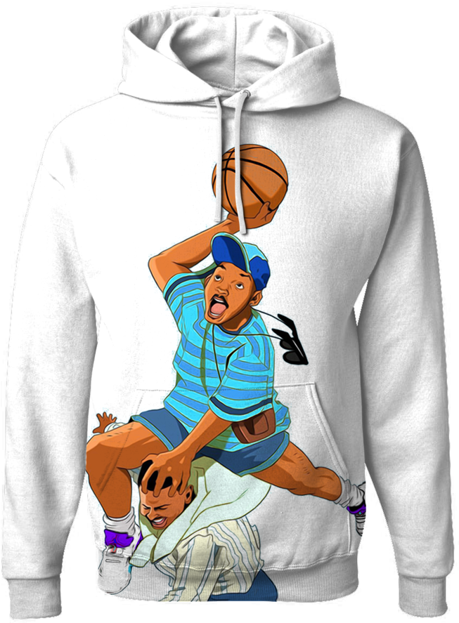 Fresh Prince 5 Bel Air White Hoodie - Fresh Prince Hoodie (768x1024), Png Download