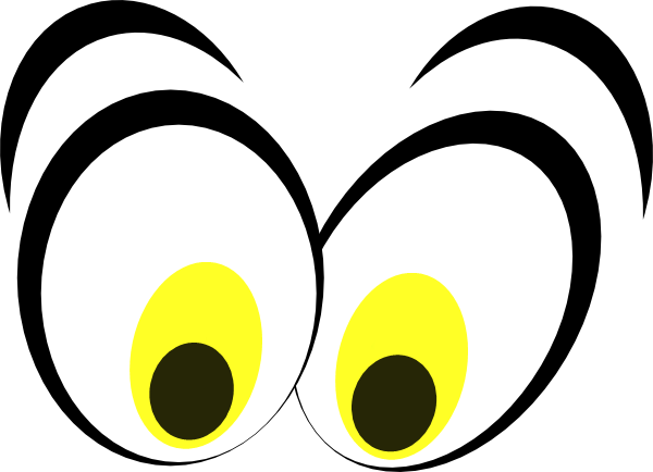 Cartoon Eyes Png Download - Big Eyeballs Transparent Background (600x434), Png Download