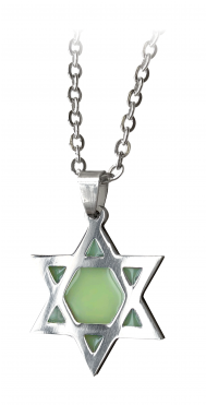 Glow In The Dark Star - Necklace (370x370), Png Download
