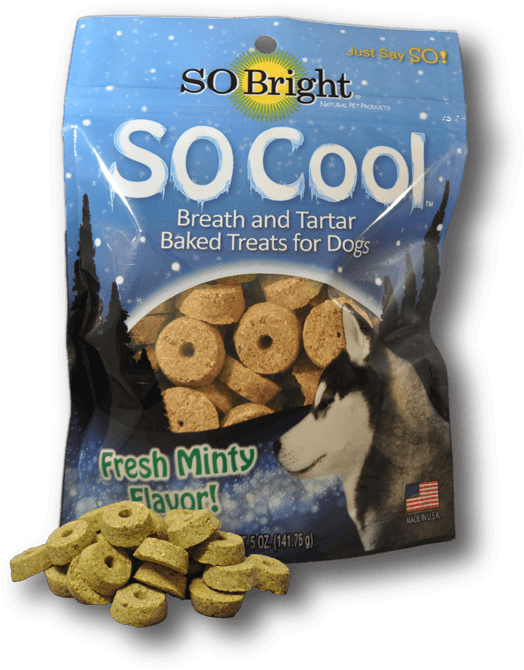 So Cool Breath And Tartar Baked Dog Treats - So Bright Baked Breath Crunchy Baked Treats (540x711), Png Download