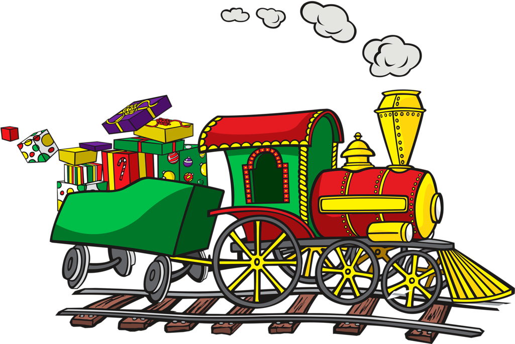 Steam Engine [преобразованный] - قطار کارتون (1024x693), Png Download