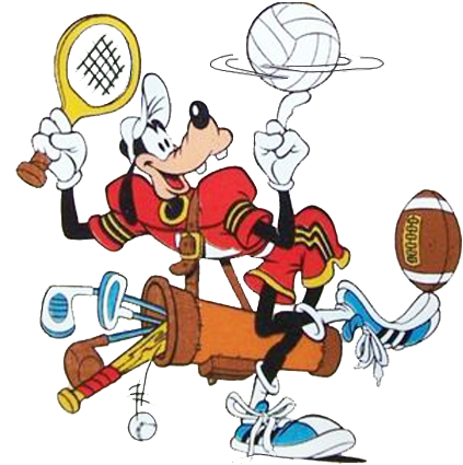 Soccer Clipart Disney - Goofy (445x443), Png Download