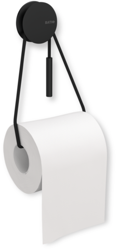 Diabolo Toilet Paper Holder, Black-0 - Toilet Roll Holder (500x543), Png Download