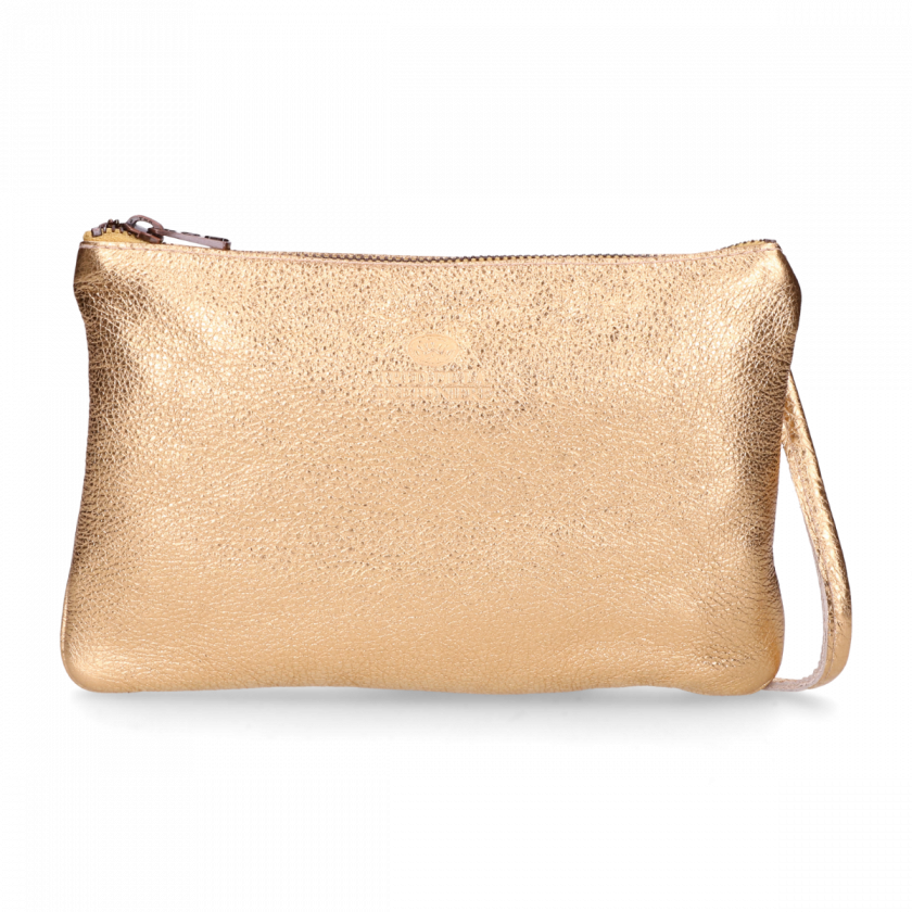 Cross Body Envelope Bag Soft Grain Leather Gold - Wristlet (840x840), Png Download