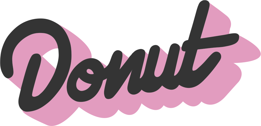 Pink Donut Png (915x443), Png Download