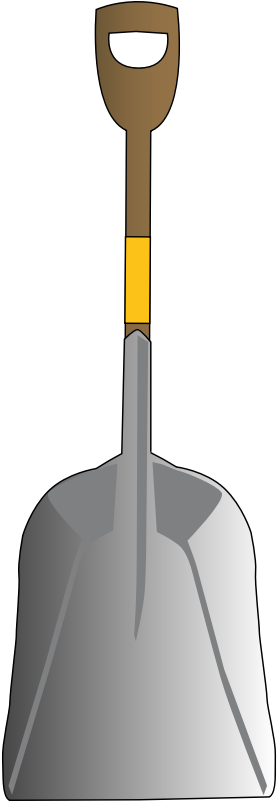 Shovel Free To Use Cliparts - Shovel Clipart (417x800), Png Download