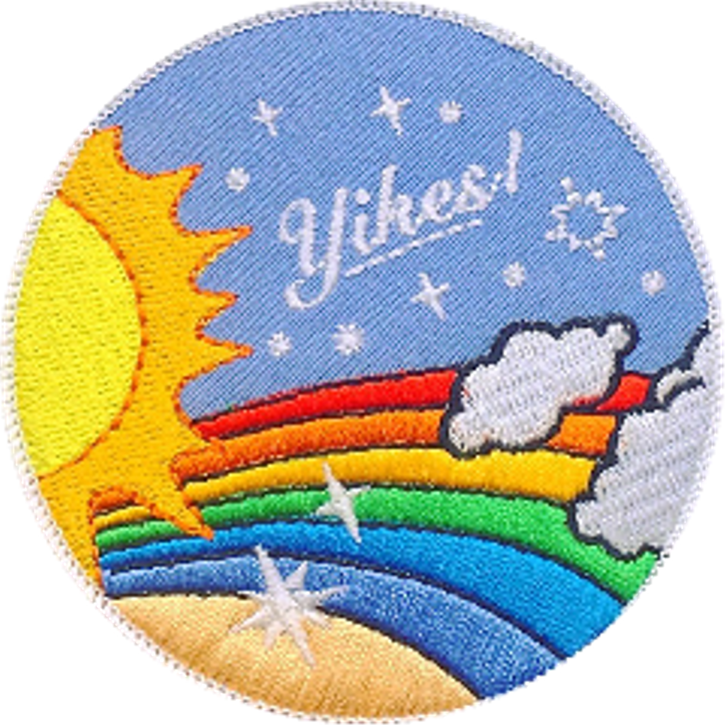 Yikes Patch Mood Tumblr Niche Moodboarx Freetoedit - Embroidered Patch (1024x1024), Png Download