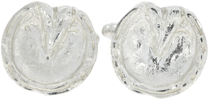 Sterling Silver Horse Hoof Cufflinks - Horse (800x507), Png Download