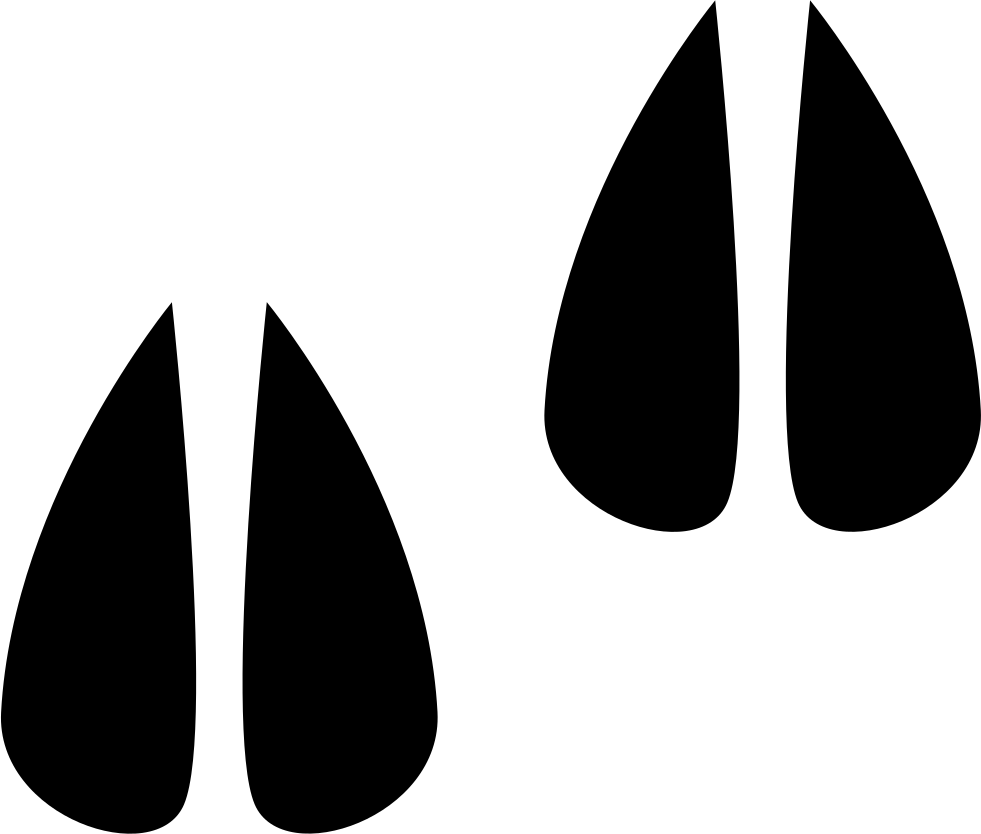 Hoof Prints Comments - Pegada De Porco Png (981x834), Png Download