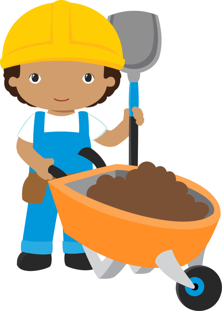 Shovel Clipart Construction - Tema Construção Png (772x1080), Png Download