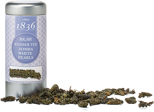 White Tea Malawi Zomba Pearls, 60g Tin - Zomba, Malawi (800x561), Png Download