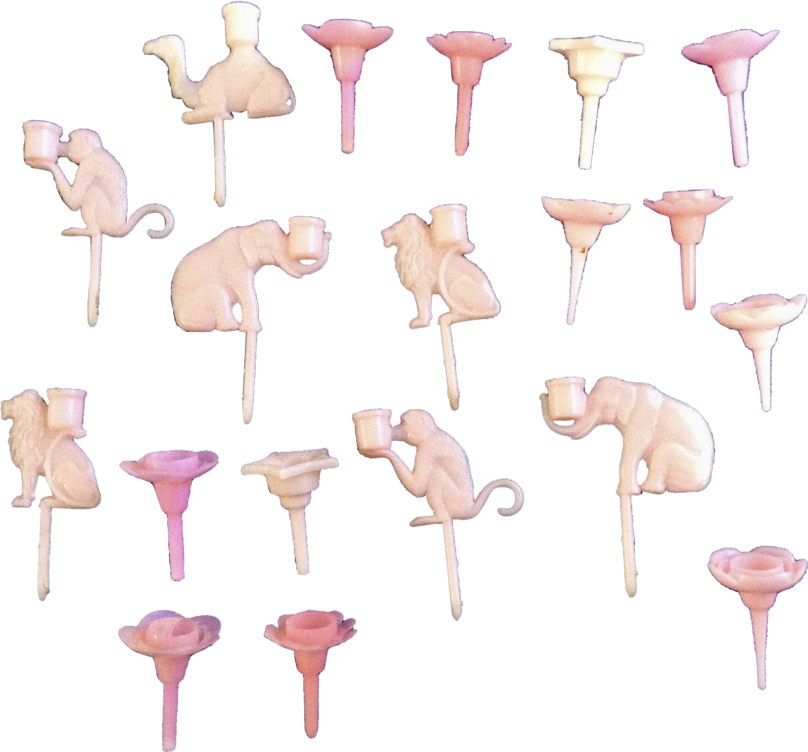 M#century 19 Birthday Pink Plastic Cake Toppers Circus - Cartoon (1632x1632), Png Download