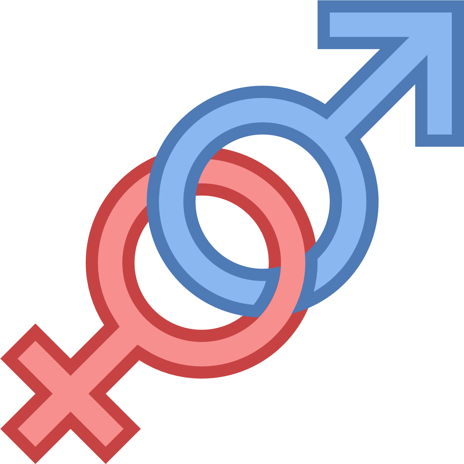 Gender Symbol Icon Png (1600x1600), Png Download