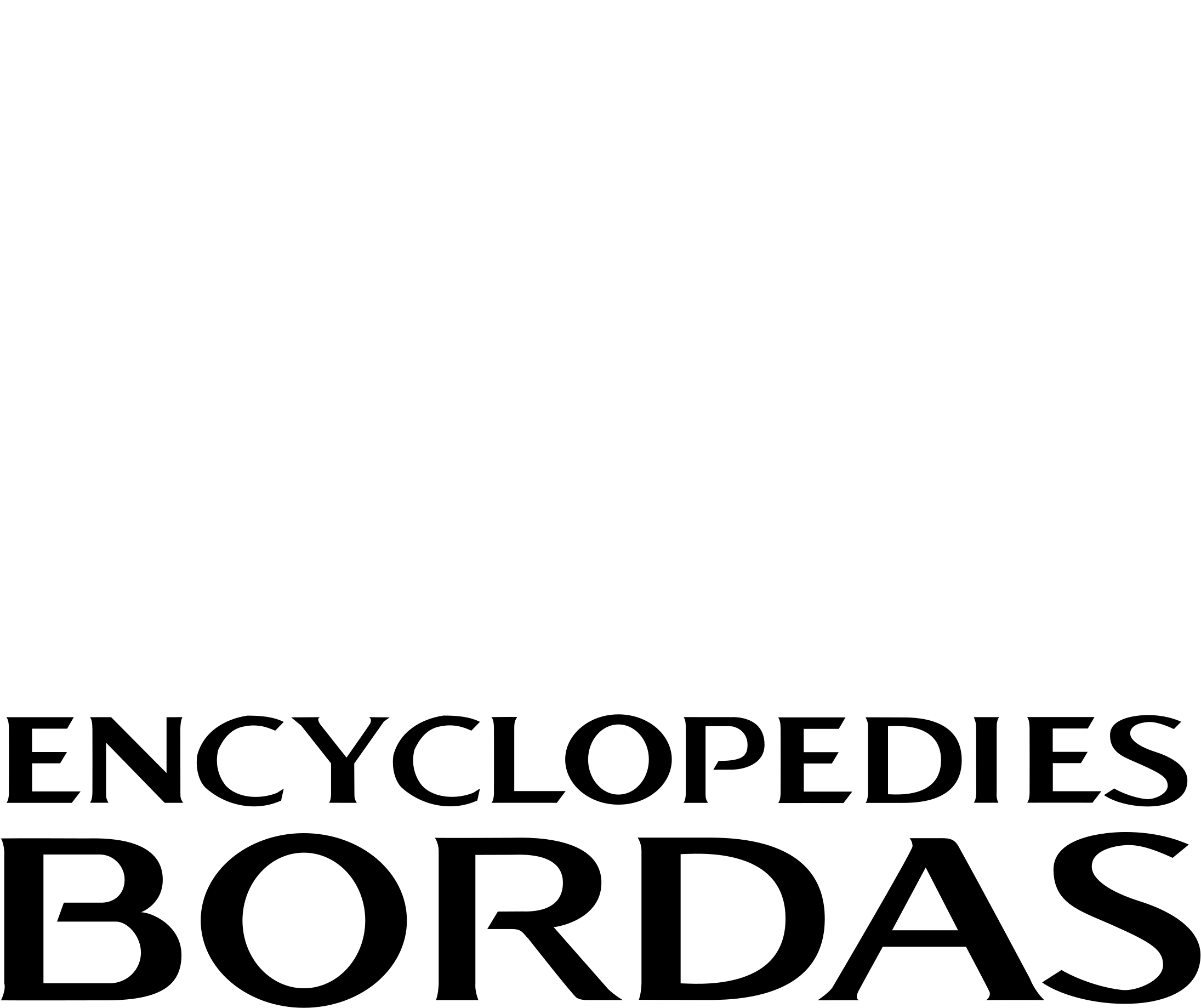 Bordas Encyclopedies Logo Black And White - Logo (2400x2400), Png Download