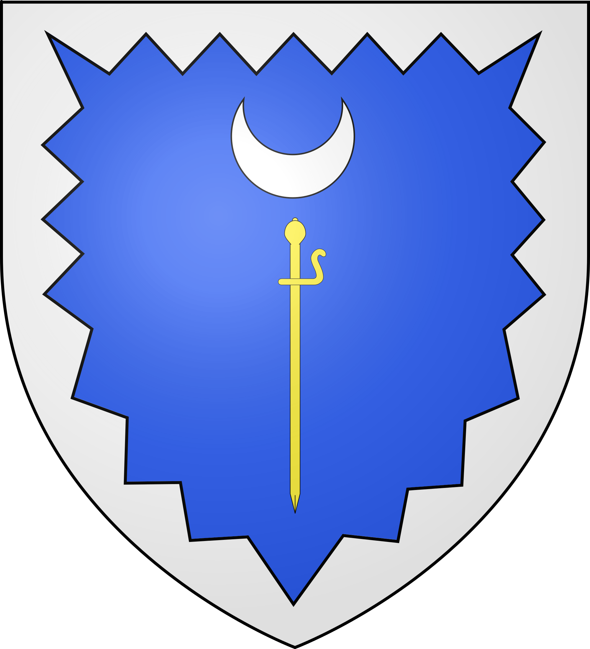 Open - Blason De Saint Pierre Cantal (2000x2200), Png Download