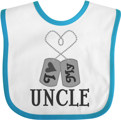 Military Dog Tags With I Love My Uncle For A Niece - Bib (480x480), Png Download