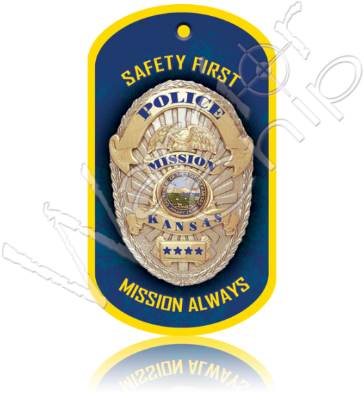 Police Poker Chips Custom Dog Tag - Badge (540x600), Png Download