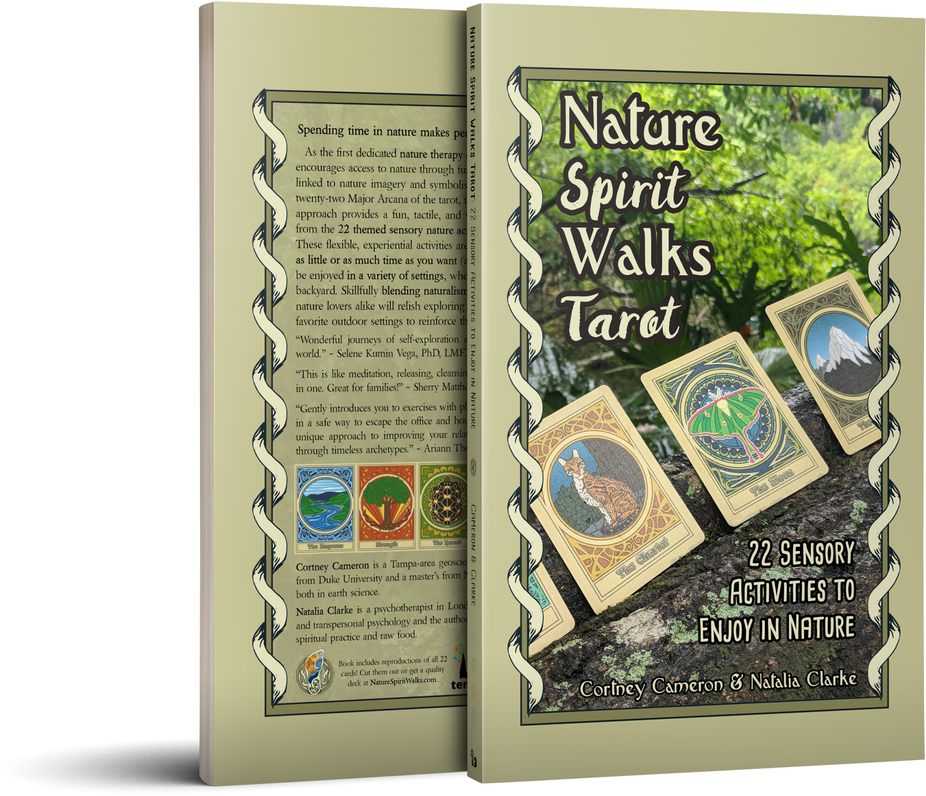 Nature Spirit Walks Tarot Book Mockup - Nature Spirit Walks Tarot: 22 Sensory Activities To (2080x1723), Png Download