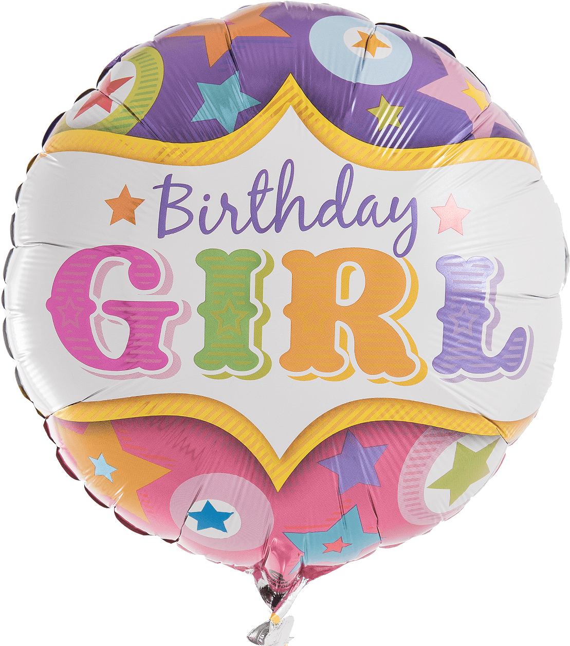 Inflated - Loftus Q2-5228 18" Birthday Girl Circus Stars ($1.98 (1400x1400), Png Download