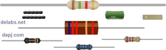Resistors At Delabs - Various Types Of Resistors (683x205), Png Download