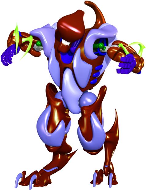 Robot Kartun (500x706), Png Download