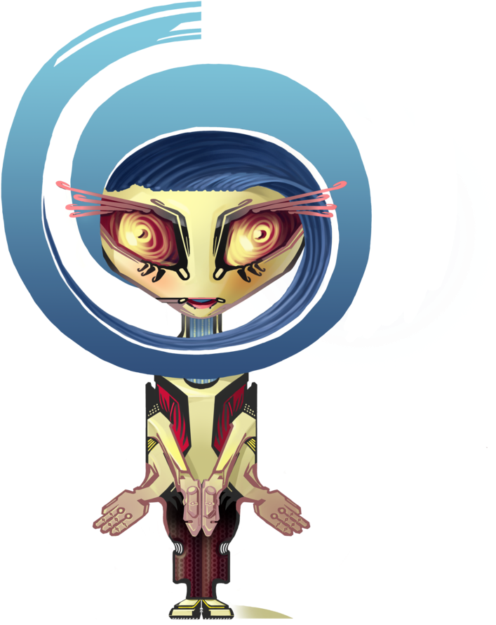 Your Little Cute Domestic Robot By Augustinasraginskis - Illustration (800x1238), Png Download