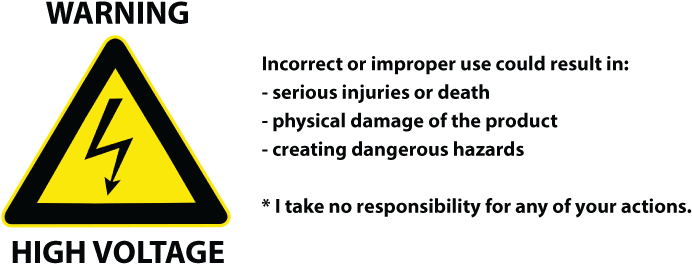 Warning High Voltage - Chemical Storage Cabinet Sign (700x271), Png Download