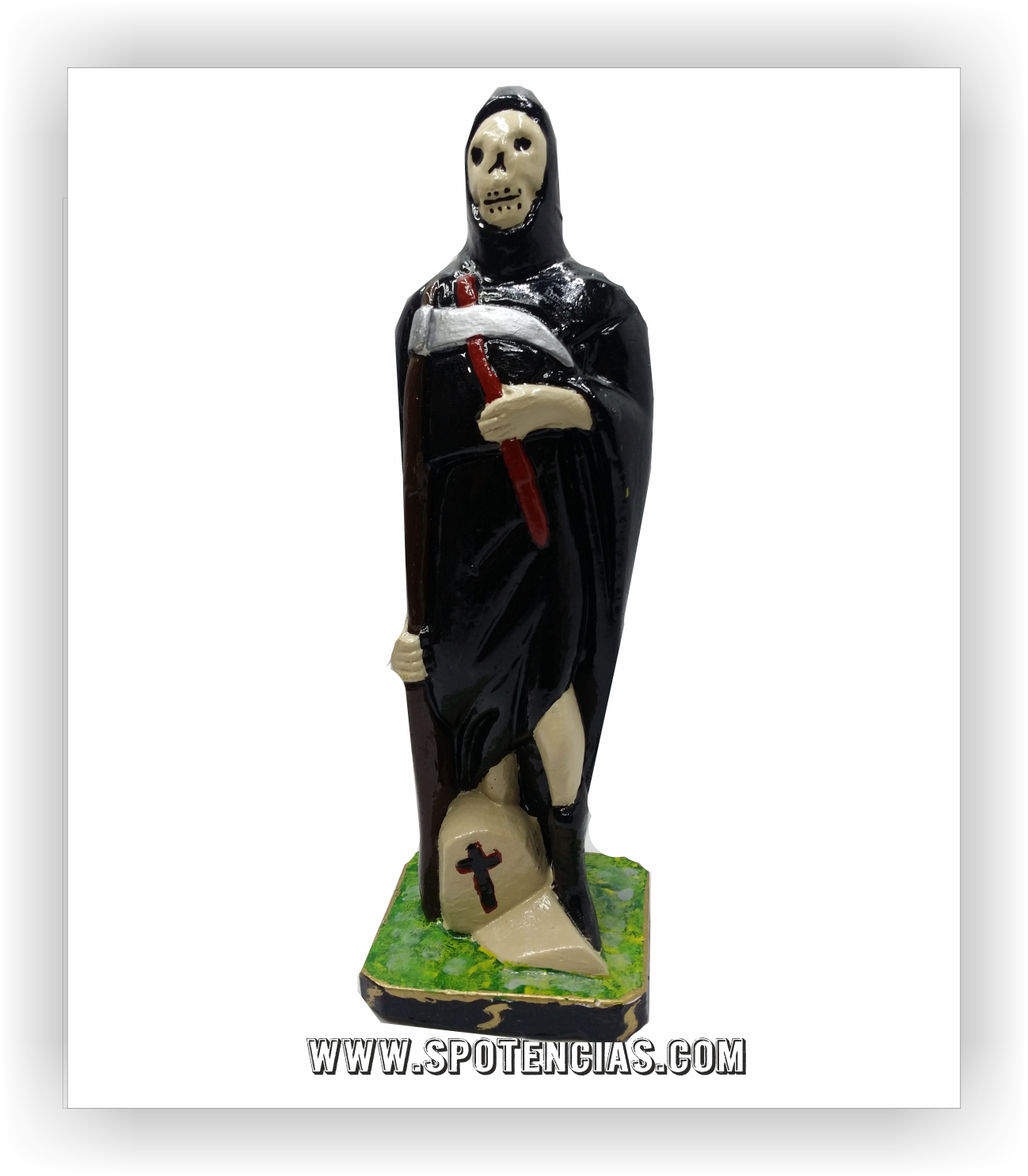 La Santa Muerte 22cm - Santa Muerte (1298x1485), Png Download