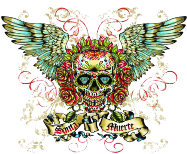 Santa Muerte Tattoostyle - Photography (380x321), Png Download
