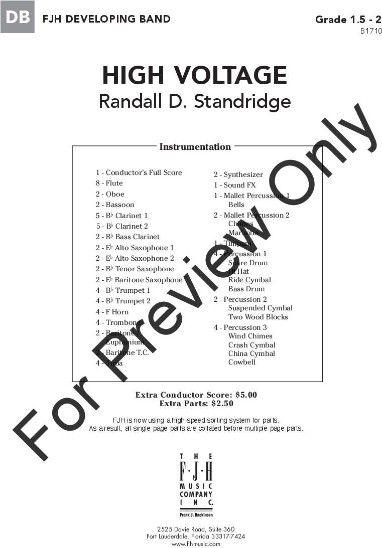 High Voltage Thumbnail High Voltage Thumbnail - Abandoned Funhouse Sheet Music (864x1152), Png Download