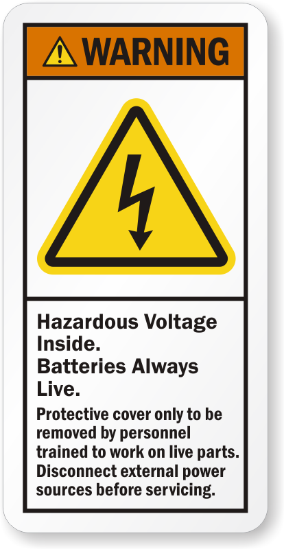 Zoom, Price, Buy - Warning Label High Voltage (414x800), Png Download