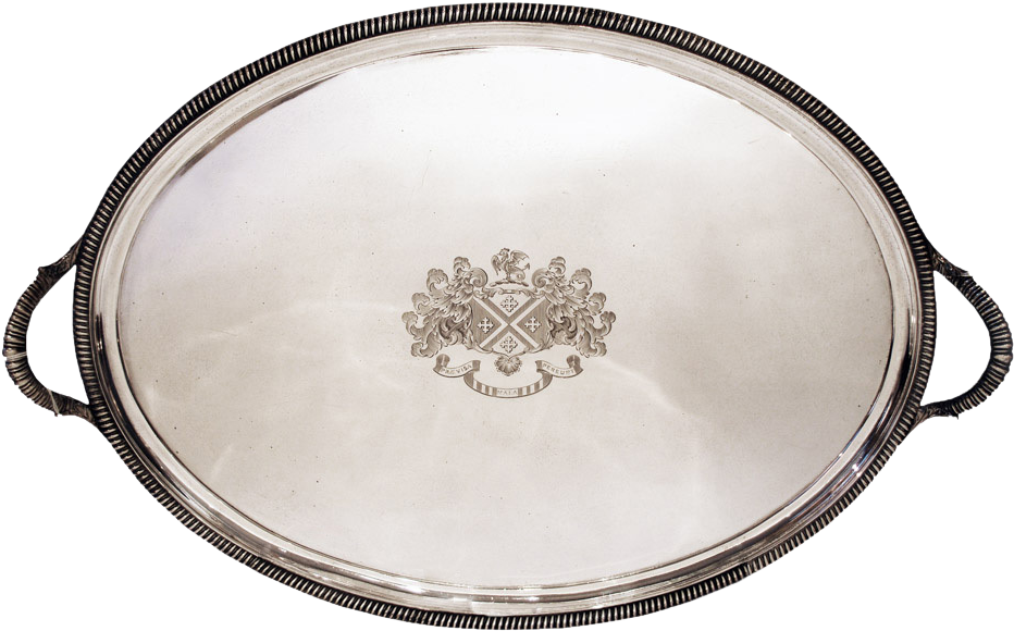 Antique Paul Storr Sterling Silver Tray Oval Large - Paul Storr (931x931), Png Download