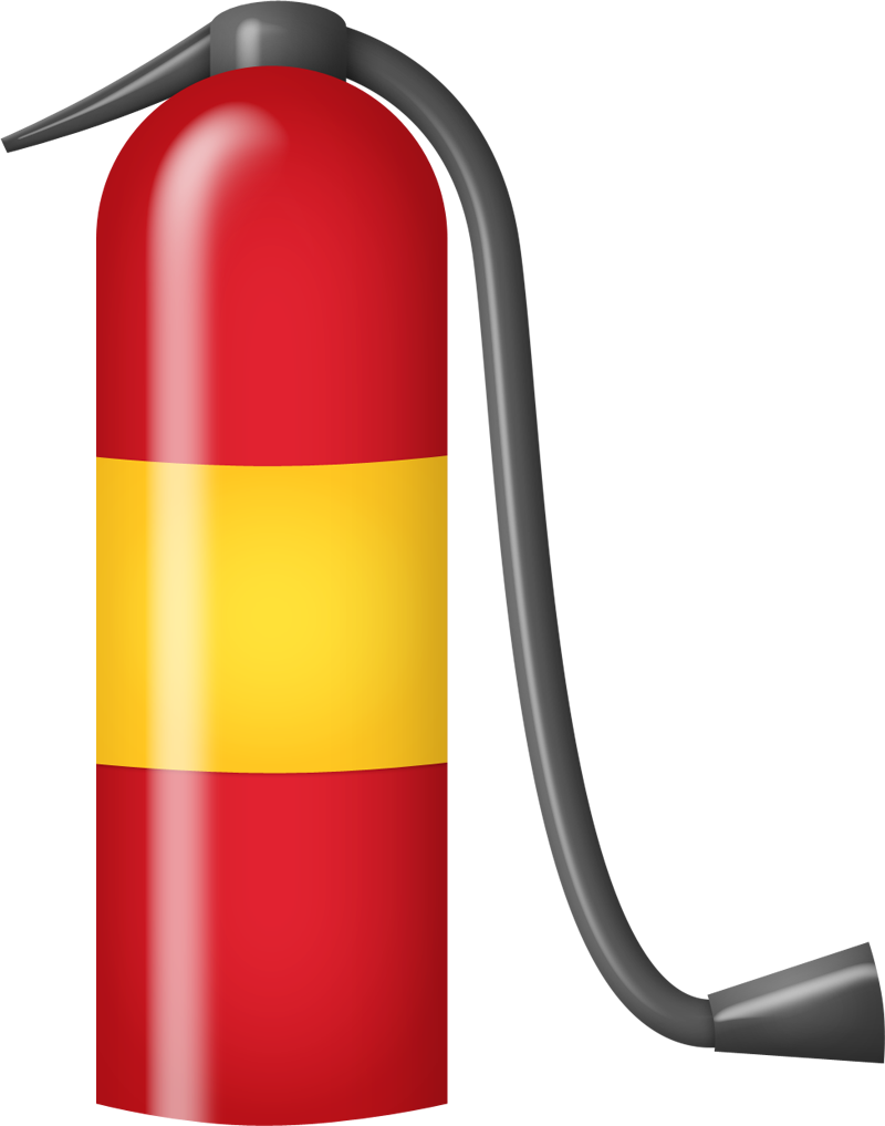 Bombeiro Fire Fighters, Fire Department, Fireman Party, - Fire Extinguisher .png Clipart (800x1017), Png Download