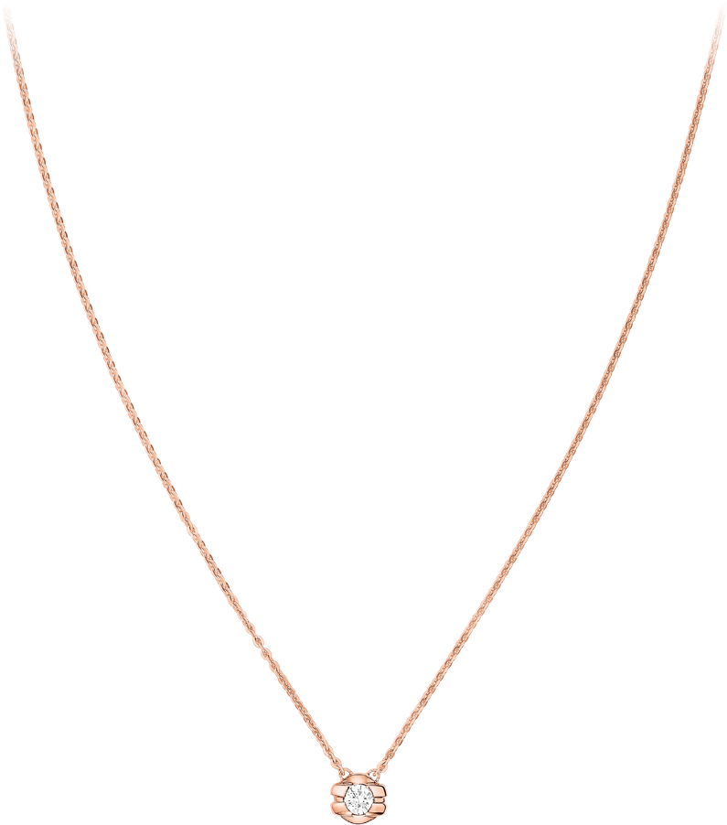 Necklace 18k Red Gold And Diamond Na01bg0100205 - Necklace (800x1100), Png Download