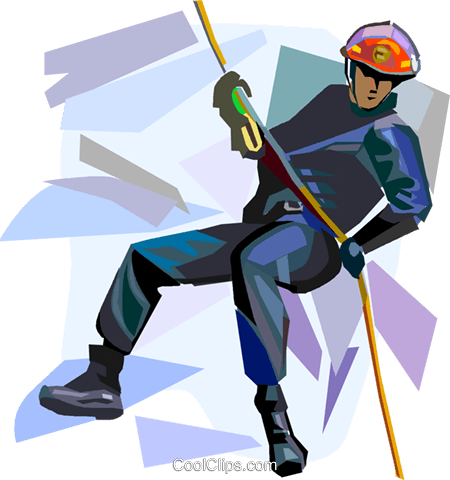 Mountain Climber Royalty Free Vector Clip Art Illustration - Высотные Работы (450x480), Png Download