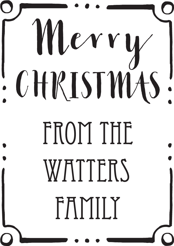 Merry Christmas Border Stamp - Lifted From The Waters By Culpepper Webb 9780979518720 (1200x1200), Png Download