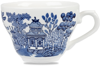Blue Willow Georgian Tea Cup - Chinese Tea Cup Png (400x400), Png Download