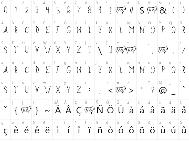 Handwriting Exploding Sheep Example Exploding Sheep - Aliens Font (612x459), Png Download