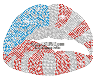 Bling Sexy Lip Iron On Rhinestone Transfer - Lip (450x450), Png Download