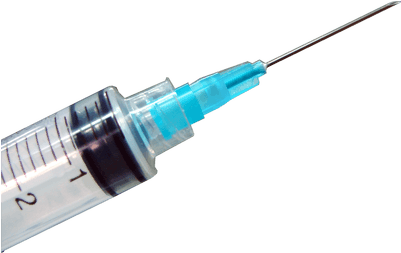 Syringe Blue Top - Syringe Png (400x400), Png Download