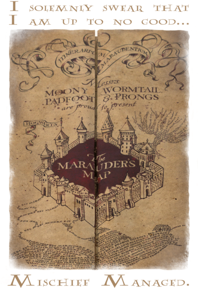 Harry Potter Marauders Map Words Men's Tank - Harry Potter Marauders Map (400x608), Png Download