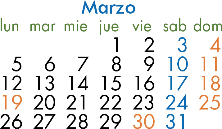 Calendario Laboral 2018 Marzo - Calendario De Marzo 2018 (715x417), Png Download