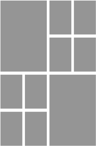 Collage1 - Psd - Monochrome (333x500), Png Download