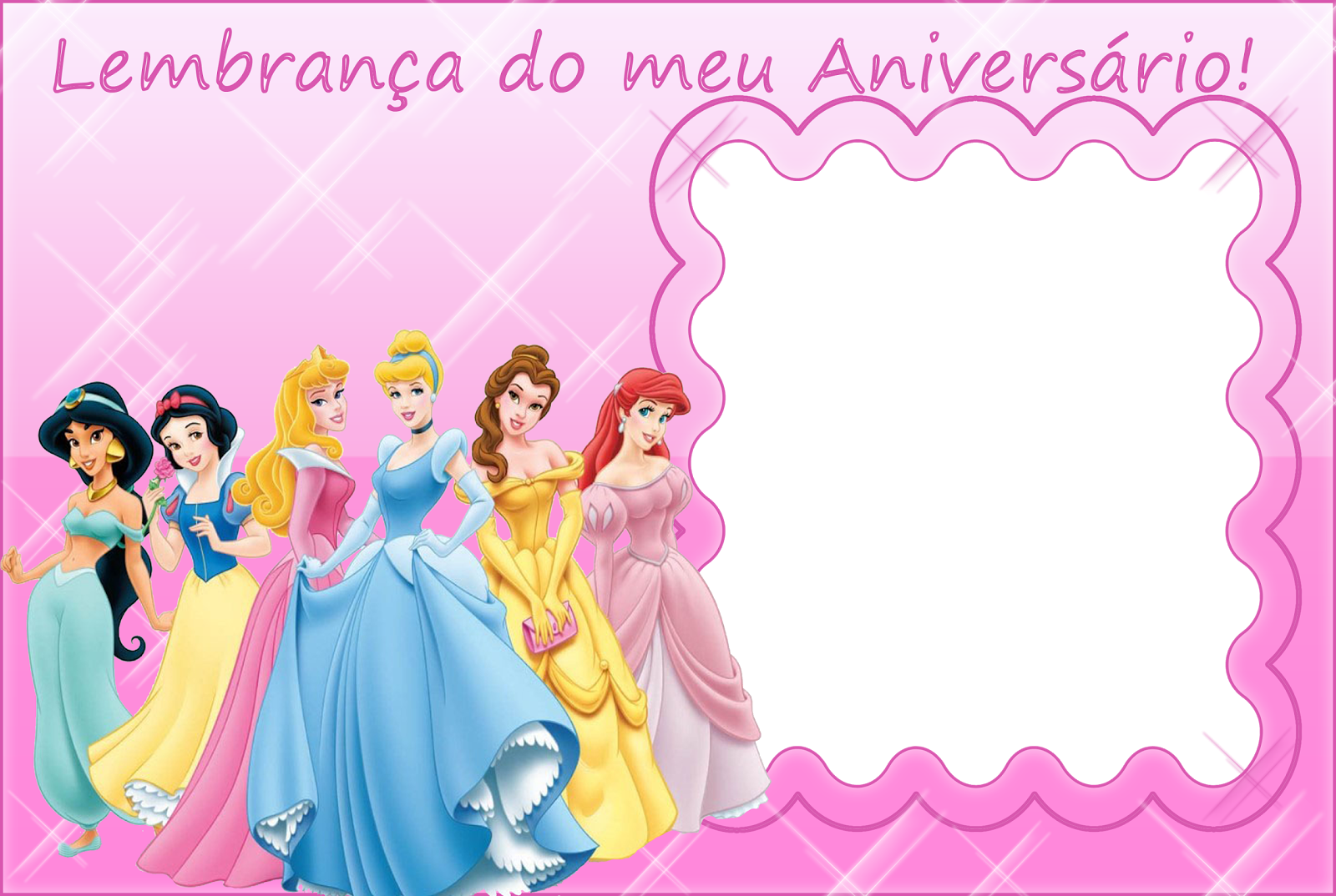 Esses Modelos São Básicos, Mais Vc Pode Adicionar O - Moldura De Fotos Das Princesas (1600x1074), Png Download