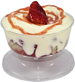 Fresas Con Crema - Parfait (600x400), Png Download
