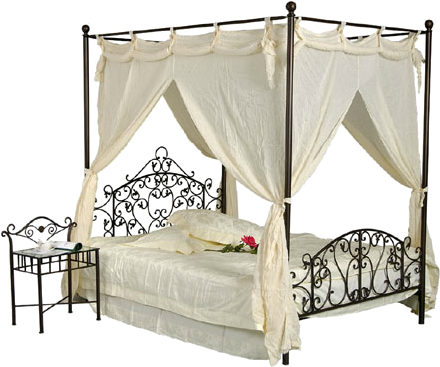 Wrought Iron Furniture - Wrought Iron Bed (550x550), Png Download