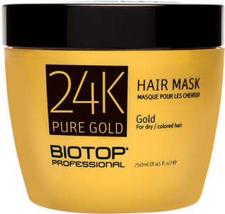 24k Gold Hair Mask - Hair (600x600), Png Download