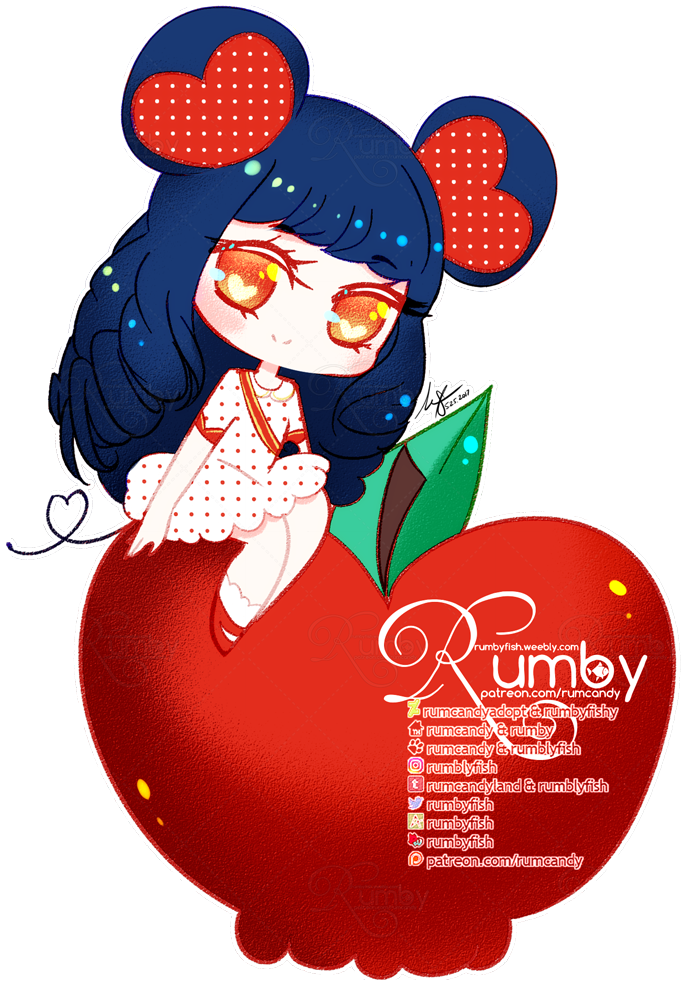 Little Apple Mouse (692x1005), Png Download