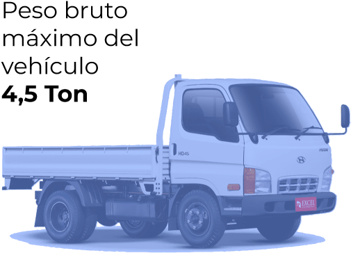 Capacidad De Carga Hd45 - Truck (689x467), Png Download